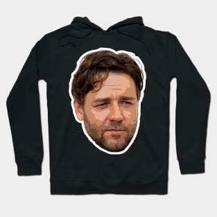 Russell Crowe Vector Art Hoodie